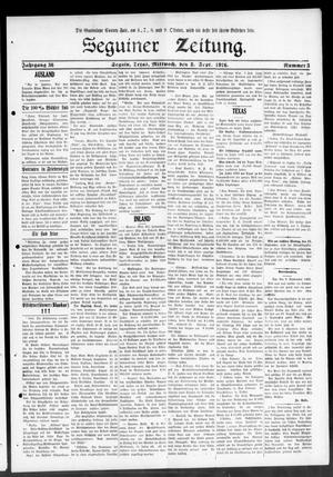 Seguiner Zeitung. (Seguin, Tex.), Vol. 36, No. 3, Ed. 1 Wednesday, September 8, 1926