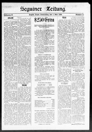 Seguiner Zeitung. (Seguin, Tex.), Vol. 38, No. 11, Ed. 1 Thursday, November 1, 1928
