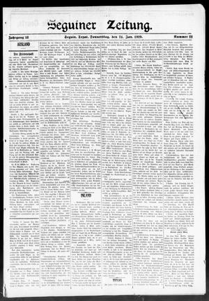 Seguiner Zeitung. (Seguin, Tex.), Vol. 38, No. 22, Ed. 1 Thursday, January 24, 1929