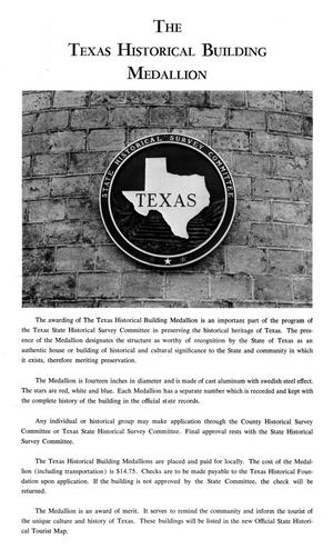 [Historic Marker Application: Fourth United States Army Headquarters Quadrangle at Fort Sam Houston, Texas]