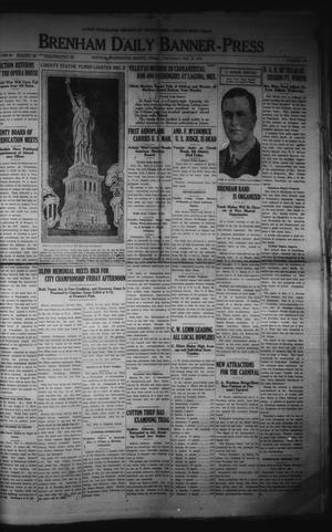 Brenham Daily Banner-Press (Brenham, Tex.), Vol. 33, No. 185, Ed. 1 Thursday, November 2, 1916