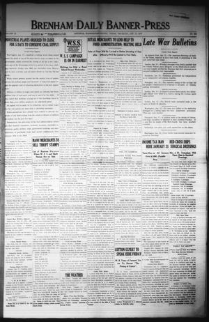 Brenham Daily Banner-Press (Brenham, Tex.), Vol. 34, No. 249, Ed. 1 Thursday, January 17, 1918