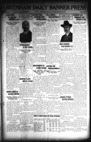 Brenham Daily Banner-Press (Brenham, Tex.), Vol. 32, No. 215, Ed. 1 Thursday, December 9, 1915