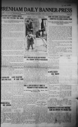 Brenham Daily Banner-Press (Brenham, Tex.), Vol. 32, No. 241, Ed. 1 Tuesday, January 11, 1916