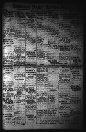 Brenham Daily Banner-Press (Brenham, Tex.), Vol. 38, No. 132, Ed. 1 Thursday, September 1, 1921