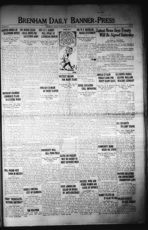 Brenham Daily Banner-Press (Brenham, Tex.), Vol. 36, No. 77, Ed. 1 Thursday, June 26, 1919