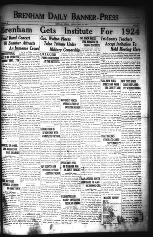 Primary view of object titled 'Brenham Daily Banner-Press (Brenham, Tex.), Vol. 40, No. 144, Ed. 1 Friday, September 14, 1923'.