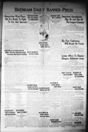 Brenham Daily Banner-Press (Brenham, Tex.), Vol. 36, No. 2, Ed. 1 Friday, March 28, 1919