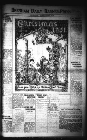 Brenham Daily Banner-Press (Brenham, Tex.), Vol. 38, No. 226, Ed. 1 Saturday, December 24, 1921
