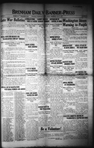 Brenham Daily Banner-Press (Brenham, Tex.), Vol. 34, No. 88, Ed. 1 Wednesday, July 11, 1917