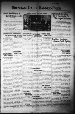 Brenham Daily Banner-Press (Brenham, Tex.), Vol. 35, No. 266, Ed. 1 Thursday, February 6, 1919