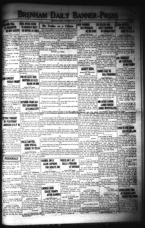 Brenham Daily Banner-Press (Brenham, Tex.), Vol. 40, No. 49, Ed. 1 Thursday, May 24, 1923