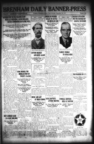 Brenham Daily Banner-Press (Brenham, Tex.), Vol. 32, No. 154, Ed. 1 Saturday, September 25, 1915