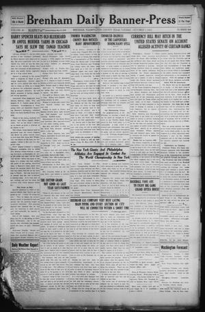Primary view of object titled 'Brenham Daily Banner-Press (Brenham, Tex.), Vol. 30, No. 164, Ed. 1 Tuesday, October 7, 1913'.