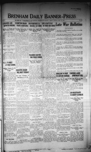 Primary view of object titled 'Brenham Daily Banner-Press (Brenham, Tex.), Vol. 35, No. 39, Ed. 1 Saturday, May 18, 1918'.