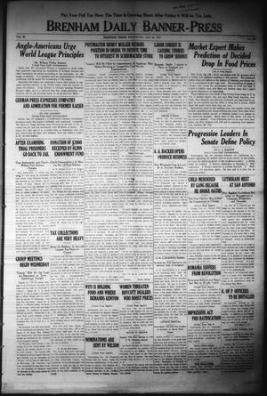 Brenham Daily Banner-Press (Brenham, Tex.), Vol. 35, No. 259, Ed. 1 Wednesday, January 29, 1919