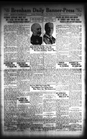Brenham Daily Banner-Press (Brenham, Tex.), Vol. 31, No. 130, Ed. 1 Thursday, August 27, 1914