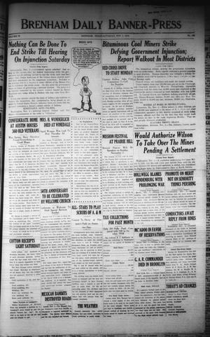 Brenham Daily Banner-Press (Brenham, Tex.), Vol. 36, No. 185, Ed. 1 Saturday, November 1, 1919