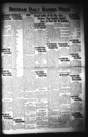 Brenham Daily Banner-Press (Brenham, Tex.), Vol. 39, No. 28, Ed. 1 Friday, April 28, 1922
