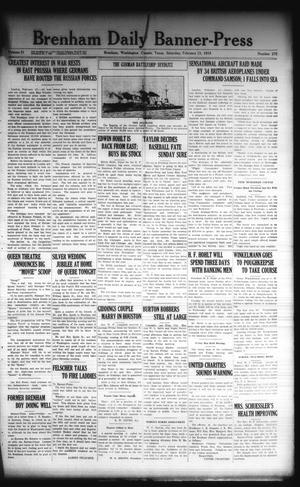 Brenham Daily Banner-Press (Brenham, Tex.), Vol. 31, No. 272, Ed. 1 Saturday, February 13, 1915