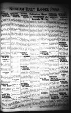 Primary view of object titled 'Brenham Daily Banner-Press (Brenham, Tex.), Vol. 40, No. 27, Ed. 1 Saturday, April 28, 1923'.