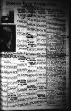 Brenham Daily Banner-Press (Brenham, Tex.), Vol. 38, No. 173, Ed. 1 Monday, October 17, 1921