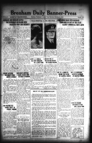 Brenham Daily Banner-Press (Brenham, Tex.), Vol. 31, No. 214, Ed. 1 Saturday, December 5, 1914