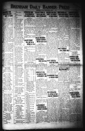 Brenham Daily Banner-Press (Brenham, Tex.), Vol. 39, No. 9, Ed. 1 Wednesday, April 5, 1922