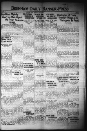 Brenham Daily Banner-Press (Brenham, Tex.), Vol. 36, No. 134, Ed. 1 Thursday, September 4, 1919