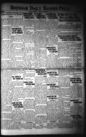 Brenham Daily Banner-Press (Brenham, Tex.), Vol. 38, No. 278, Ed. 1 Tuesday, February 21, 1922