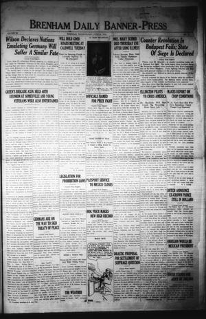 Brenham Daily Banner-Press (Brenham, Tex.), Vol. 36, No. 78, Ed. 1 Friday, June 27, 1919