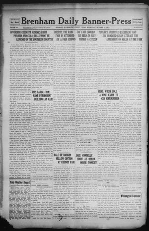 Primary view of object titled 'Brenham Daily Banner-Press (Brenham, Tex.), Vol. 30, No. 177, Ed. 1 Wednesday, October 22, 1913'.