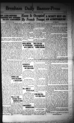 Brenham Daily Banner-Press (Brenham, Tex.), Vol. 39, No. 243, Ed. 1 Thursday, January 11, 1923