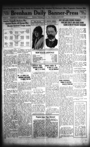Brenham Daily Banner-Press (Brenham, Tex.), Vol. 31, No. 105, Ed. 1 Wednesday, July 29, 1914