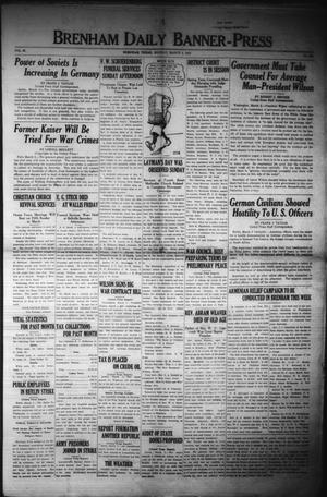 Brenham Daily Banner-Press (Brenham, Tex.), Vol. 35, No. 286, Ed. 1 Monday, March 3, 1919