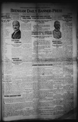 Brenham Daily Banner-Press (Brenham, Tex.), Vol. 33, No. 208, Ed. 1 Wednesday, November 29, 1916