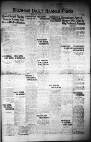 Brenham Daily Banner-Press (Brenham, Tex.), Vol. 36, No. 111, Ed. 1 Thursday, August 7, 1919