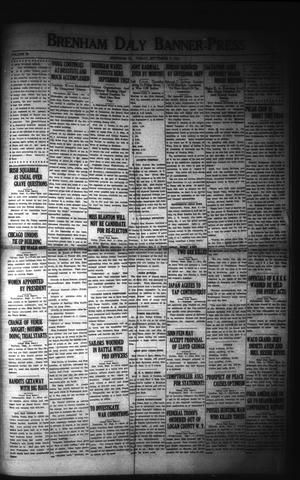Brenham Daily Banner-Press (Brenham, Tex.), Vol. 38, No. 137, Ed. 1 Friday, September 9, 1921