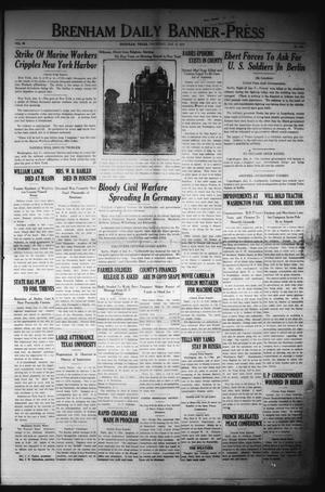 Brenham Daily Banner-Press (Brenham, Tex.), Vol. 35, No. 242, Ed. 1 Thursday, January 9, 1919