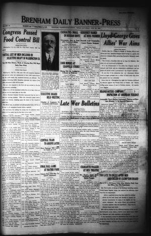 Brenham Daily Banner-Press (Brenham, Tex.), Vol. 34, No. 97, Ed. 1 Saturday, July 21, 1917