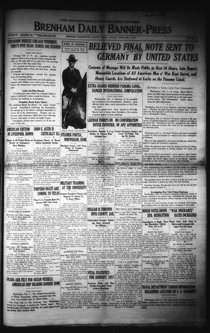 Brenham Daily Banner-Press (Brenham, Tex.), Vol. 33, No. 261, Ed. 1 Friday, February 2, 1917