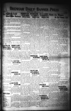 Brenham Daily Banner-Press (Brenham, Tex.), Vol. 40, No. 168, Ed. 1 Friday, October 12, 1923