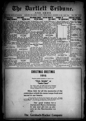 The Bartlett Tribune and News (Bartlett, Tex.), Vol. 31, No. 30, Ed. 1, Friday, December 22, 1916