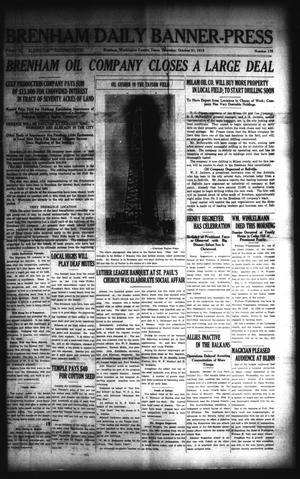 Brenham Daily Banner-Press (Brenham, Tex.), Vol. 32, No. 176, Ed. 1 Thursday, October 21, 1915