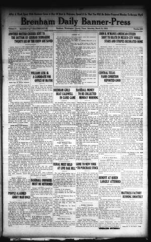 Brenham Daily Banner-Press (Brenham, Tex.), Vol. 31, No. 294, Ed. 1 Saturday, March 13, 1915