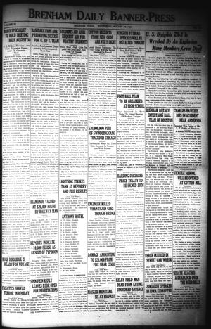 Primary view of object titled 'Brenham Daily Banner-Press (Brenham, Tex.), Vol. 38, No. 127, Ed. 1 Wednesday, August 24, 1921'.