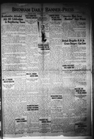Brenham Daily Banner-Press (Brenham, Tex.), Vol. 36, No. 84, Ed. 1 Saturday, July 5, 1919