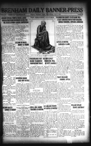 Brenham Daily Banner-Press (Brenham, Tex.), Vol. 32, No. 94, Ed. 1 Saturday, July 17, 1915