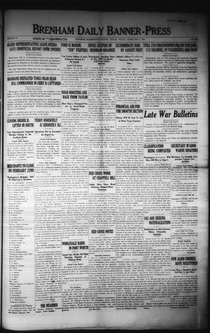 Brenham Daily Banner-Press (Brenham, Tex.), Vol. 34, No. 268, Ed. 1 Friday, February 8, 1918