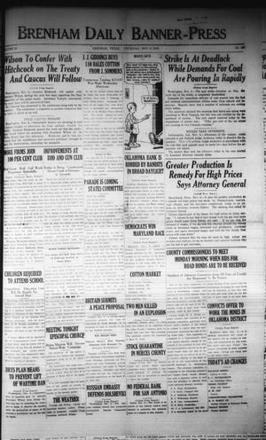 Brenham Daily Banner-Press (Brenham, Tex.), Vol. 36, No. 188, Ed. 1 Thursday, November 6, 1919